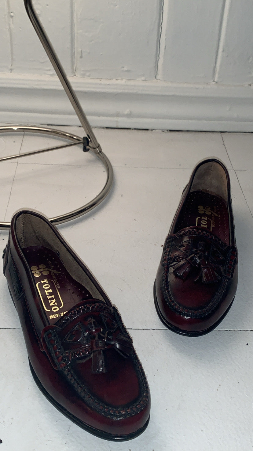 Oxblood Penny Loafers