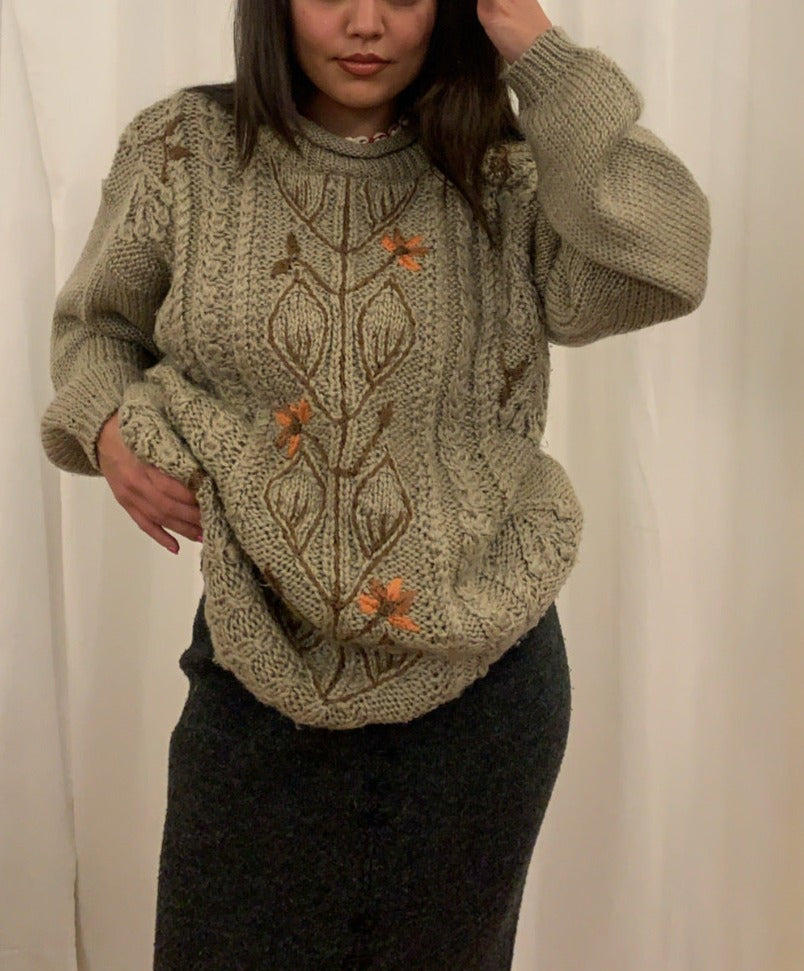 Flower Power Granny Sweater