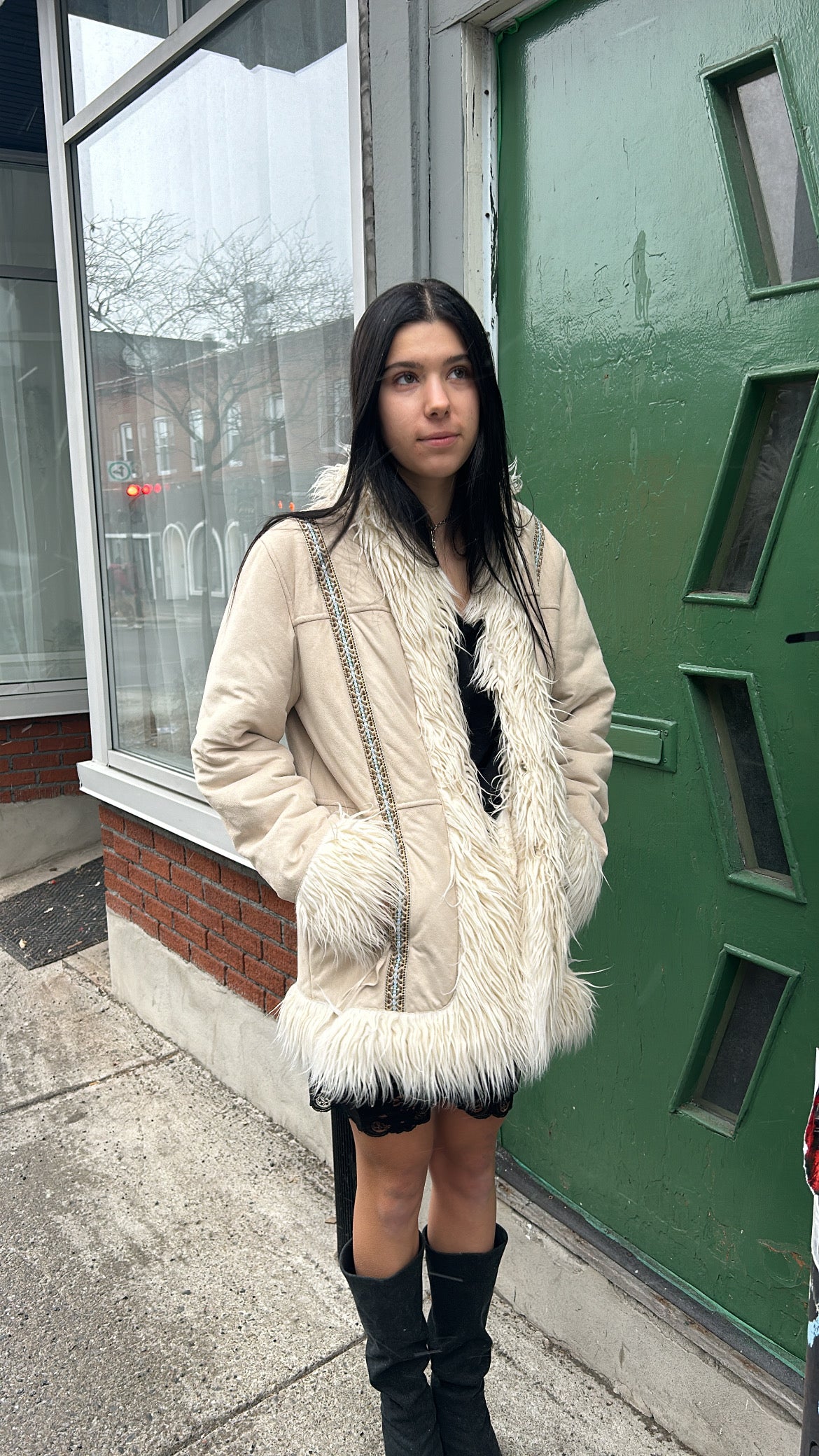 Faux Suède Penny Lane Coat