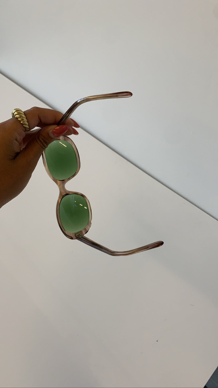 Vintage French Green Lens Sunnies