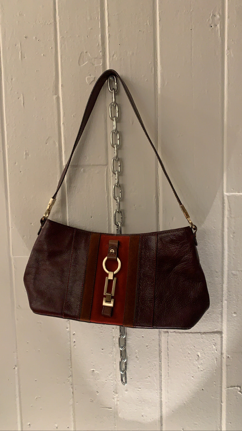 Oxblood Gucci-esque Handbag