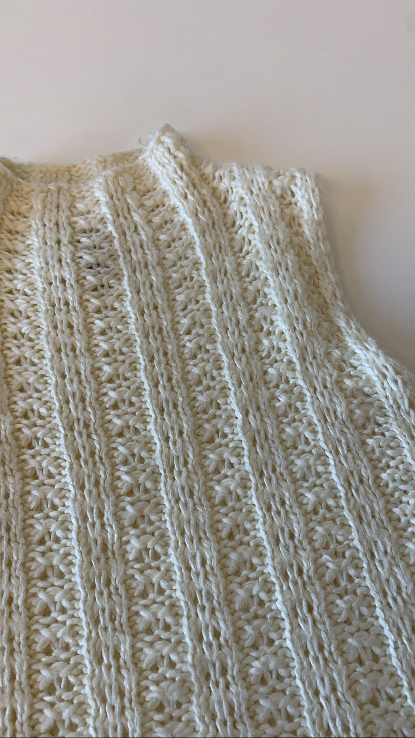 Écru Knit Top