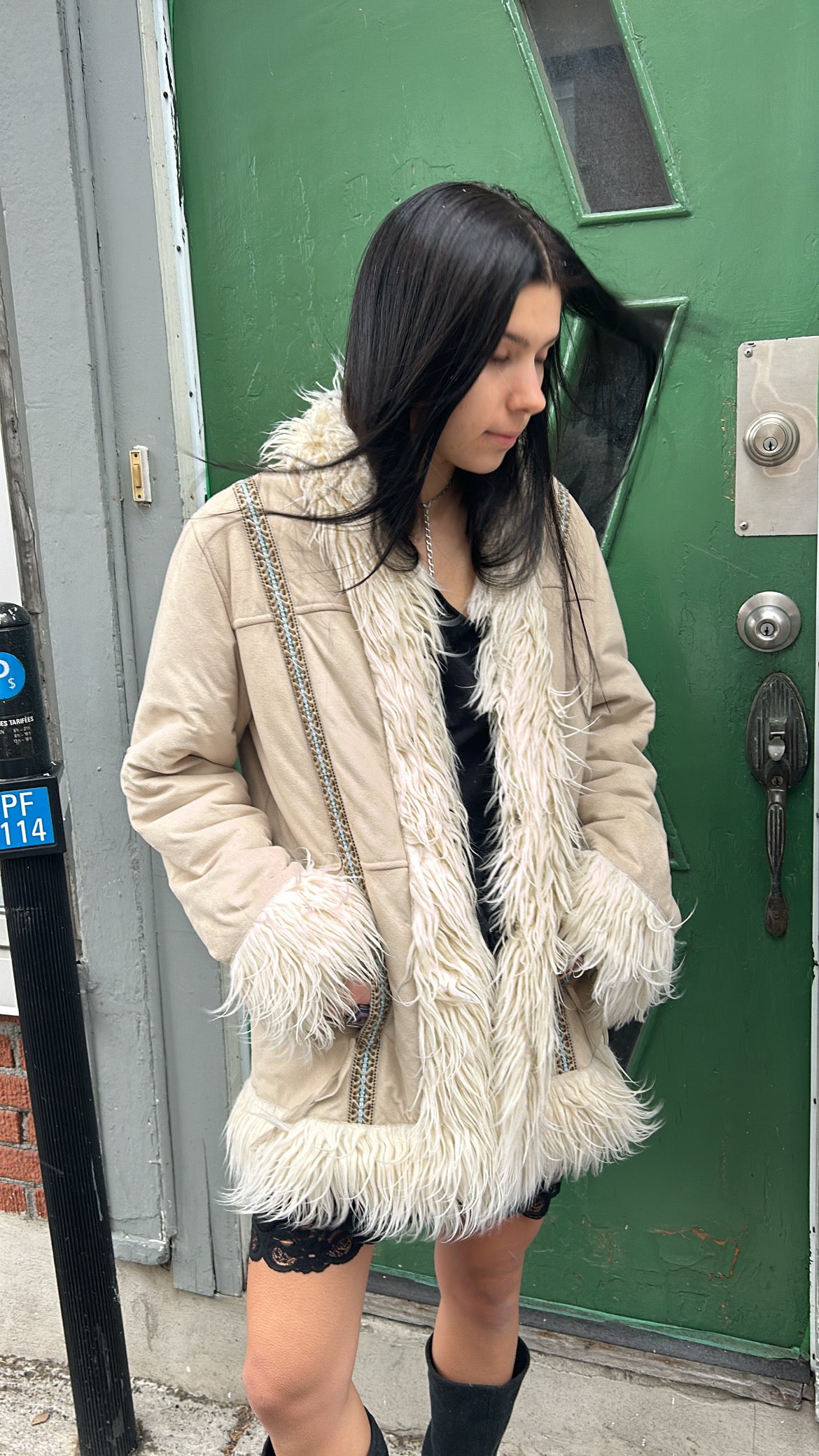 Faux Suède Penny Lane Coat