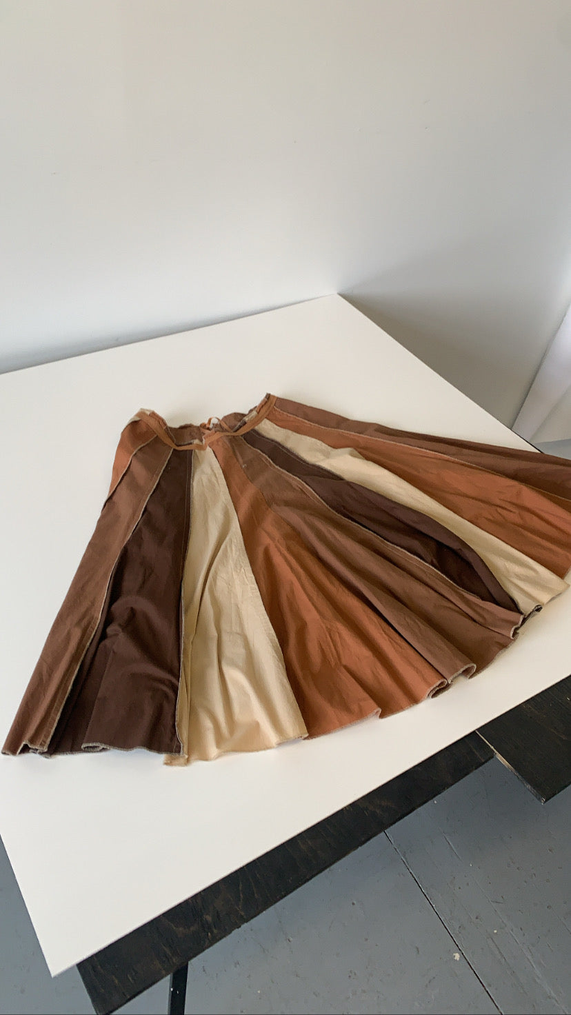 Hues of Brown Flared Skirt