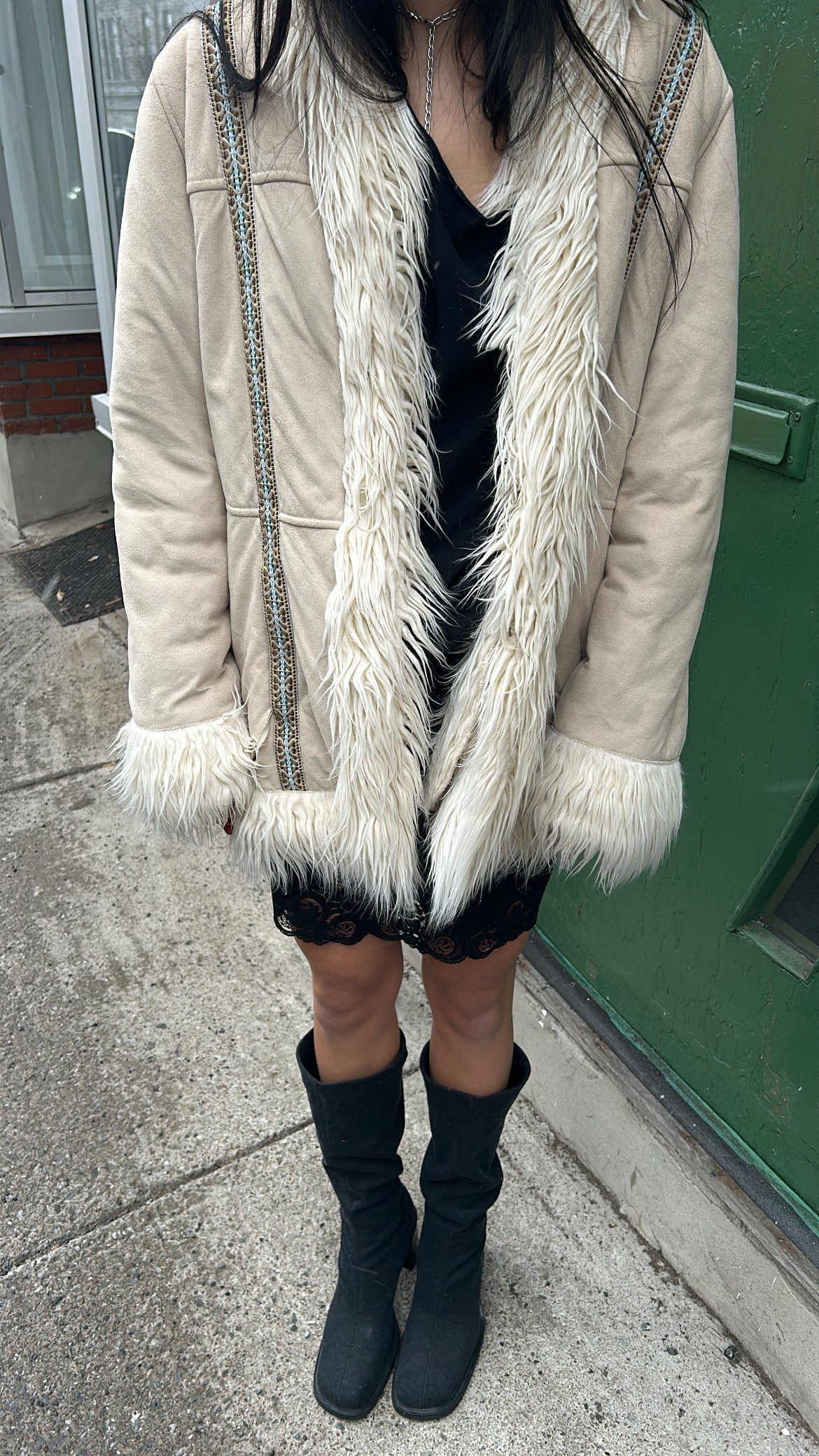 Faux Suède Penny Lane Coat