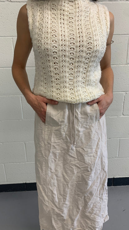 Écru Knit Top