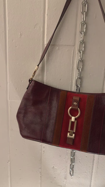 Oxblood Gucci-esque Handbag