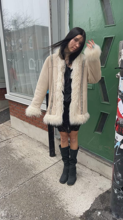 Faux Suède Penny Lane Coat