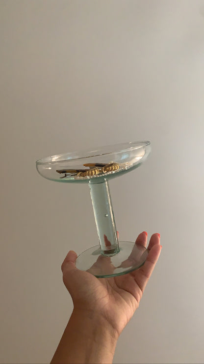 Recycled Glass Champagne Coupe Catch-All