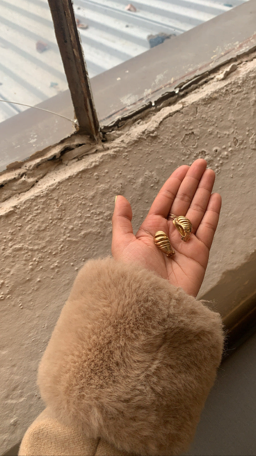 Croissant Clip-On Earrings